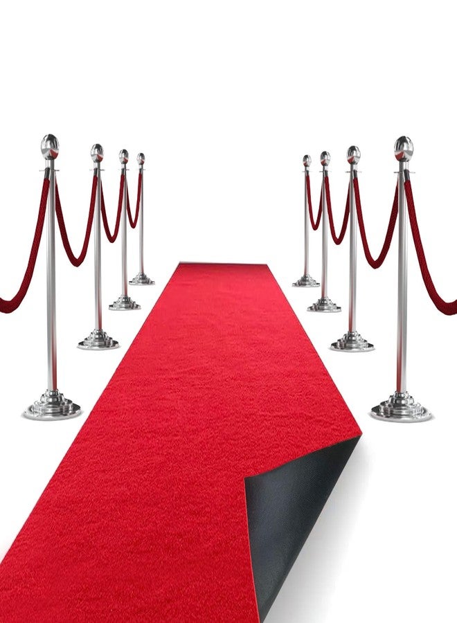 YADI Extra Thick Red Carpet Runner 3 x 10 Ft, Real Carpet, Non-Slip Backing, Stain Resistant, Event Runway Runner Rug for Wedding, Hollywood Movie Award Ceremony Party Decoration - Image 1